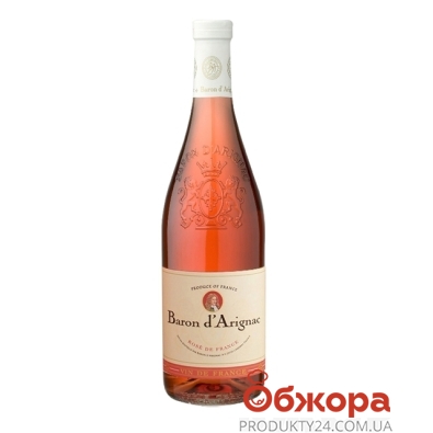 Вино Барон д'Ариньяк (Baron d'Arignac) Розе розовое п/сл. 0,75 л – ІМ «Обжора»