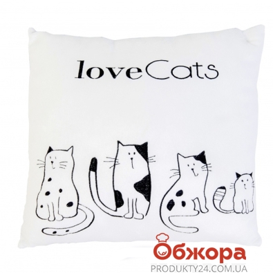 Подушка  Love cats  ПД-0169 – ИМ «Обжора»
