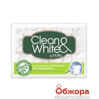 Мыло Дуру (Duru) Clean&White Хозяйственное отбеливающее 125 г – ИМ «Обжора»