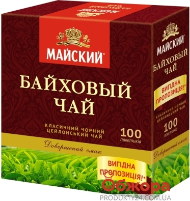 Чай Майский Байховый 100п*1,5г – ІМ «Обжора»