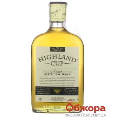 Виски Глазгоу Хайлэнд Кап (Highland Cup) 0,35л – ИМ «Обжора»