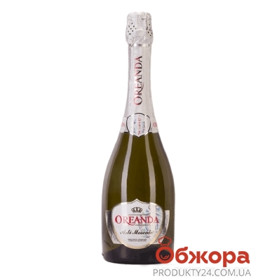 Вино игристое Украинское Ореанда Асти Москато сладкое белое 0,75 л – ІМ «Обжора»