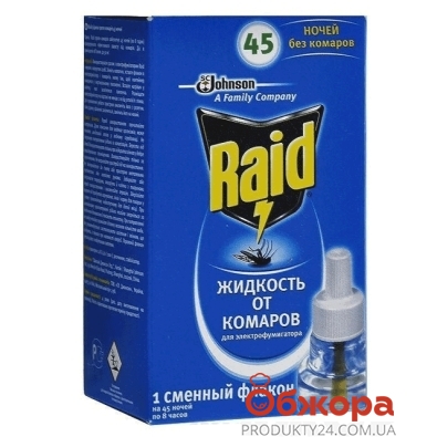Жидкость Рейд (Raid) Запаска для фумигатора 60 ночей – ИМ «Обжора»
