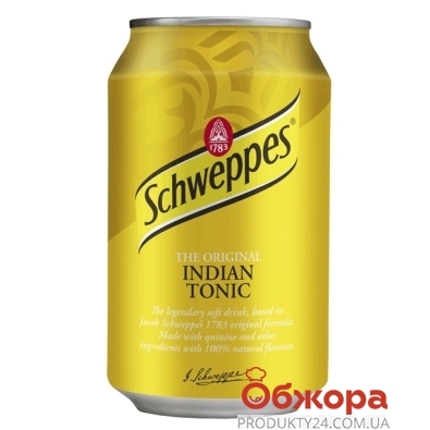 Вода Швепс (Schweppes) Индиан-Тоник 0,33 л – ИМ «Обжора»