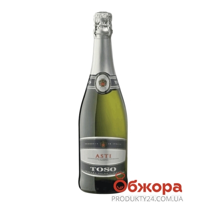 Вино игристое Tосо (Toso) Асти DOCG белое п/сл 0,75 л – ИМ «Обжора»