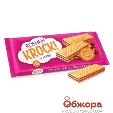Вафли Рошен (Roshen) Krock молоко/шоколад 40г – ІМ «Обжора»