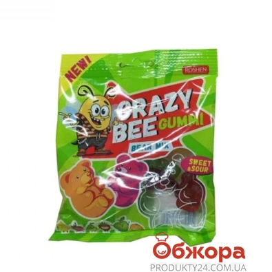 Конфеты Рошен (Roshen) Crazy Bee Gummi Bear Mix 100 г – ІМ «Обжора»