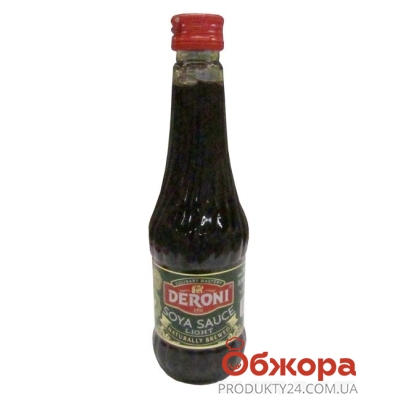 Соевый соус Дерони (Deroni) легкий 250 мл – ИМ «Обжора»