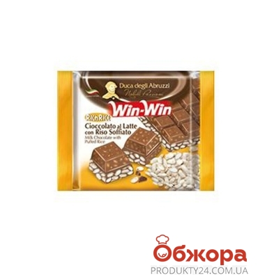 Шоколад Вин-Вин (Win-Win) молочный с нежным рисом, 50 г – ІМ «Обжора»