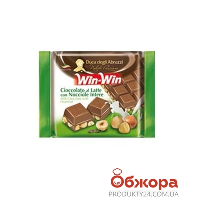 Шоколад Вин-Вин (Win-Win) молочный лесной орех, 75 г – ІМ «Обжора»