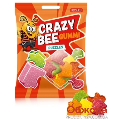 Конфеты Рошен (Roshen) Crazy Bee Gummi Puzzles 100 г – ИМ «Обжора»