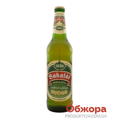 Пиво Бакалар (Bakalar) светлое 0.5 л – ІМ «Обжора»