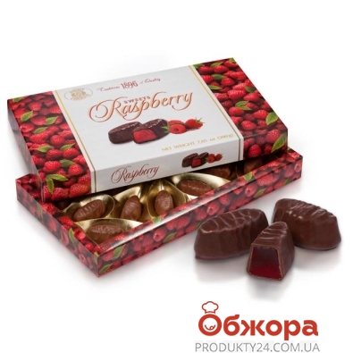 Конфеты Бисквит-шоколад (ХБФ) rasbpberry 200г – ИМ «Обжора»