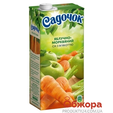 Сок с мякотью Садочок яблоко-морковь 0,95 л – ИМ «Обжора»