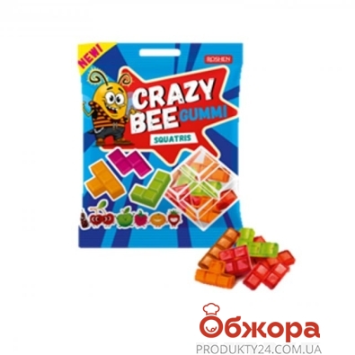 Конфеты Рошен (Roshen) Crazy Bee Gummi squatris 100 г – ИМ «Обжора»