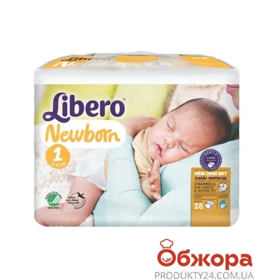 Подгузник Либеро (Libero) Baby  Newborn 1(2-5кг) 28шт – ИМ «Обжора»