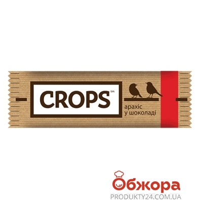 Батончик Гропс (Grops), "Арахис в карамели с шоколадом", 33 г – ИМ «Обжора»