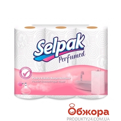 Полотенце кухонное Селпак (Selpak) Perfumed 3шт – ІМ «Обжора»