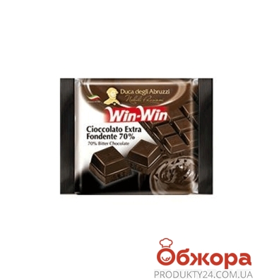 Шоколад Вин-Вин (WIN-WIN) тёмный, 75 г – ИМ «Обжора»