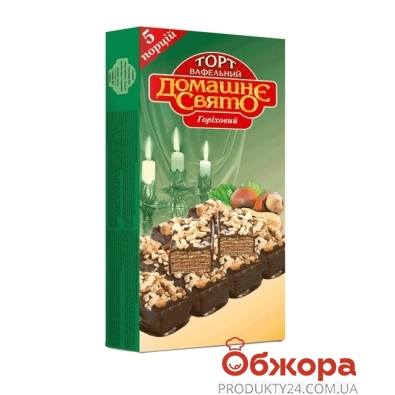 Торт Домашне Свято  ореховый 200 г – ИМ «Обжора»