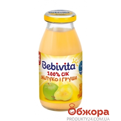 Сок Бебивита (Bebivita) яблоко-груша 200г – ИМ «Обжора»