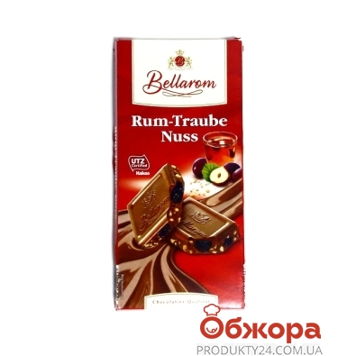 Шоколад Белларом (Bellarom) ром/орех/изюм 200г – ІМ «Обжора»