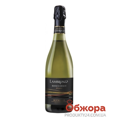 Вино игристое Ботиселло (Botticello) Ламбруско белое сладкое 0,75л – ІМ «Обжора»
