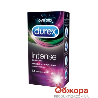Презервативы Дюрекс (Durex) N12 Intense Orgasmic – ИМ «Обжора»