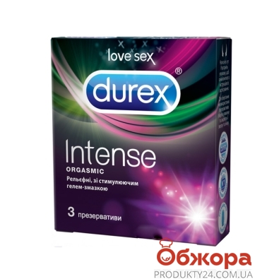 Презервативы Дюрекс (Durex) N3 Intense Orgasmic – ИМ «Обжора»