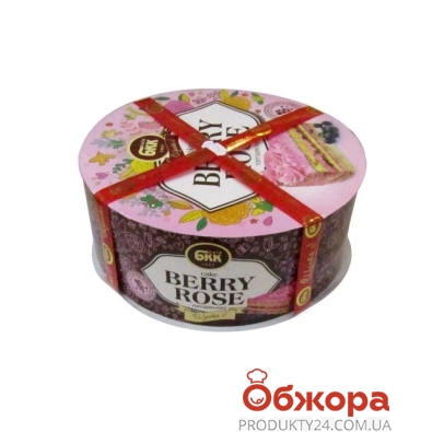 Торт БКК(Булочно-кондитерский комбинат) Берри Роуз 450г – ИМ «Обжора»