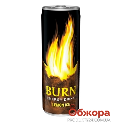 Напиток энергетический Берн (Burn) Лимон 0.25л – ИМ «Обжора»