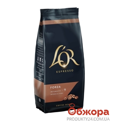 Кофе Эспрессо Форза зерно L`OR 500 г – ИМ «Обжора»