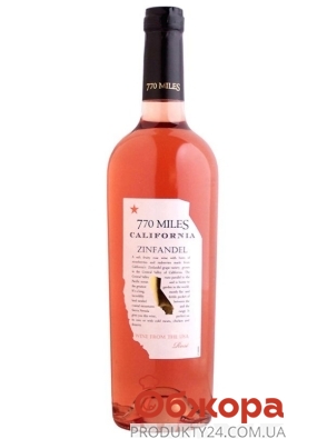 Вино 770 Майлз Зінфандель Розе 0,75л. рож. н/сух. США – ІМ «Обжора»