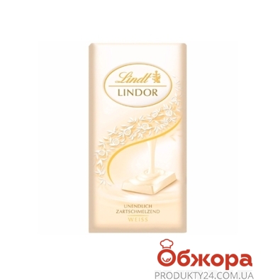 Шоколад Lindt 100г линдор белый – ІМ «Обжора»