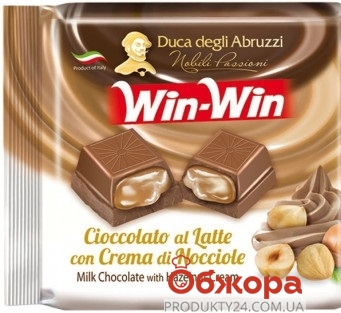 Шоколад тёмный с ореховым кремом, WIN-WIN, 75 г – ИМ «Обжора»