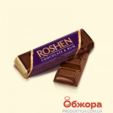 Батончик Рошен 43г шоколад-ром – ІМ «Обжора»