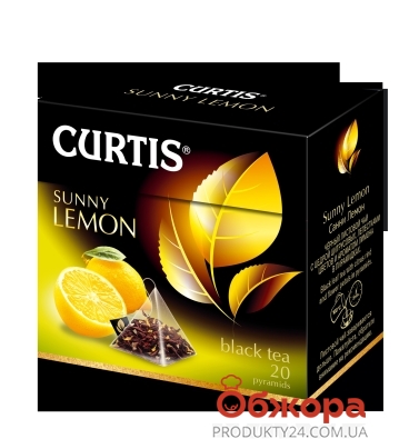 Чай "Кертис", 20 п*пирамидок Санни Лемон – ИМ «Обжора»