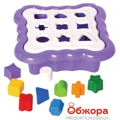 Игрушка - сортер `Умные фигурки` 10 элементов (фиолетовый) – ИМ «Обжора»