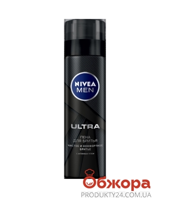 Піна д/гоління NIVEA FOR MEN ultra 200 мл – ІМ «Обжора»