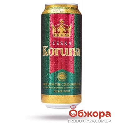 Пиво Ceska Koruna 0,5л ж/б – ІМ «Обжора»