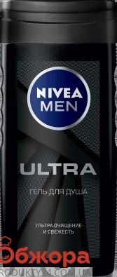 Гель-крем NIVEA 250мл ultra д/душу чол. – ІМ «Обжора»