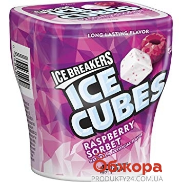 Жвачка Ice Cubes малина США – ІМ «Обжора»