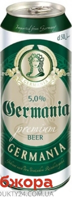 Пиво Germania Premium 0,5л ж/б светлое – ИМ «Обжора»