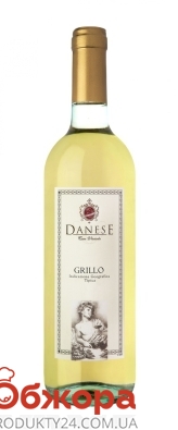 Вино Danese Грилло Терре Сицилиане 0,75л белое сухое – ИМ «Обжора»