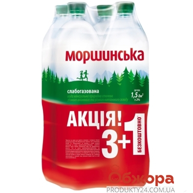 Вода Моршинська 1,5л сл/газ 3+1 – ІМ «Обжора»