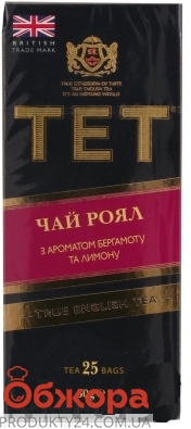 Чай Тет 20 п 2 г чорний з бергамотом та лимоном – ІМ «Обжора»