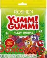 Жувальний мармелад Рошен 100г Yummi Gummi fizzy worms – ІМ «Обжора»