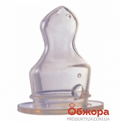 Соска Baby - Nova плоская для молока силиконовая, 15302LL, 2 размер – ИМ «Обжора»