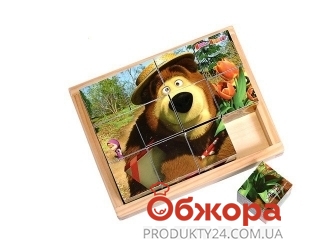 Кубики "Маша и Медведь", GT5076 – ІМ «Обжора»