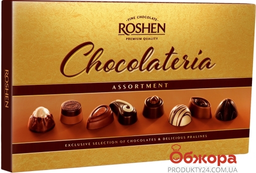 Цукерки Рошен 256г Chocolaeria асорті – ІМ «Обжора»